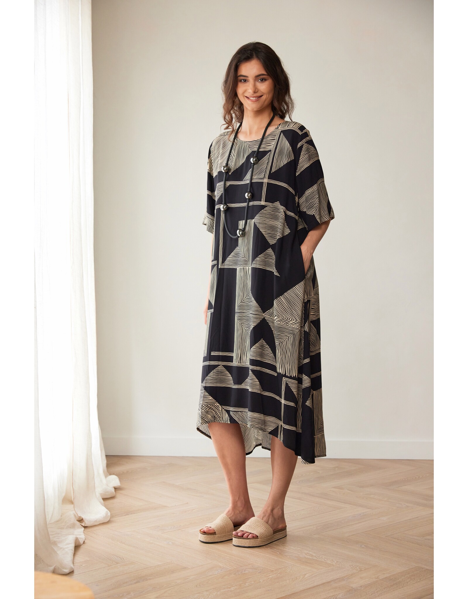 Peruzzi Geo Print Dress