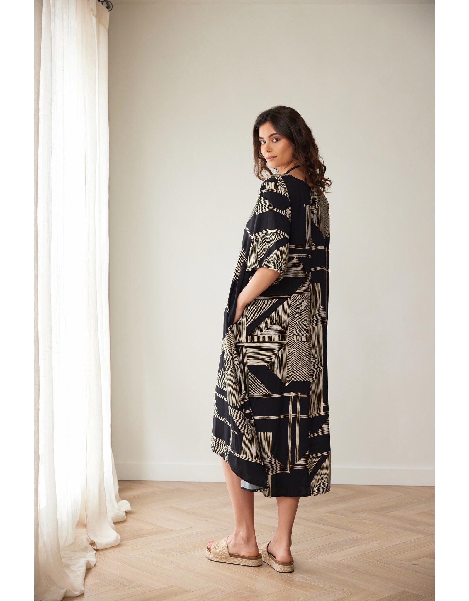 Peruzzi Geo Print Dress