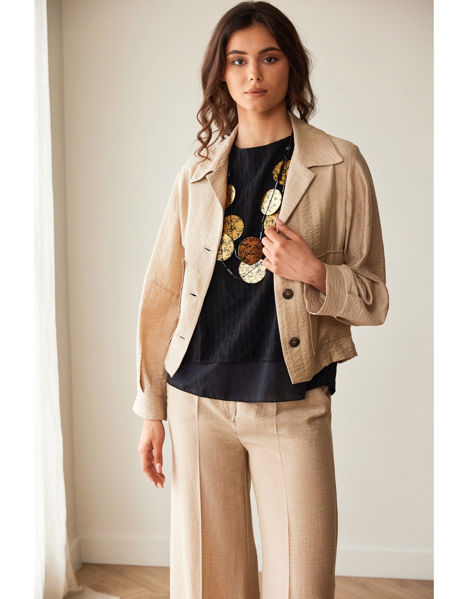 Peruzzi Luster Linen Jacket