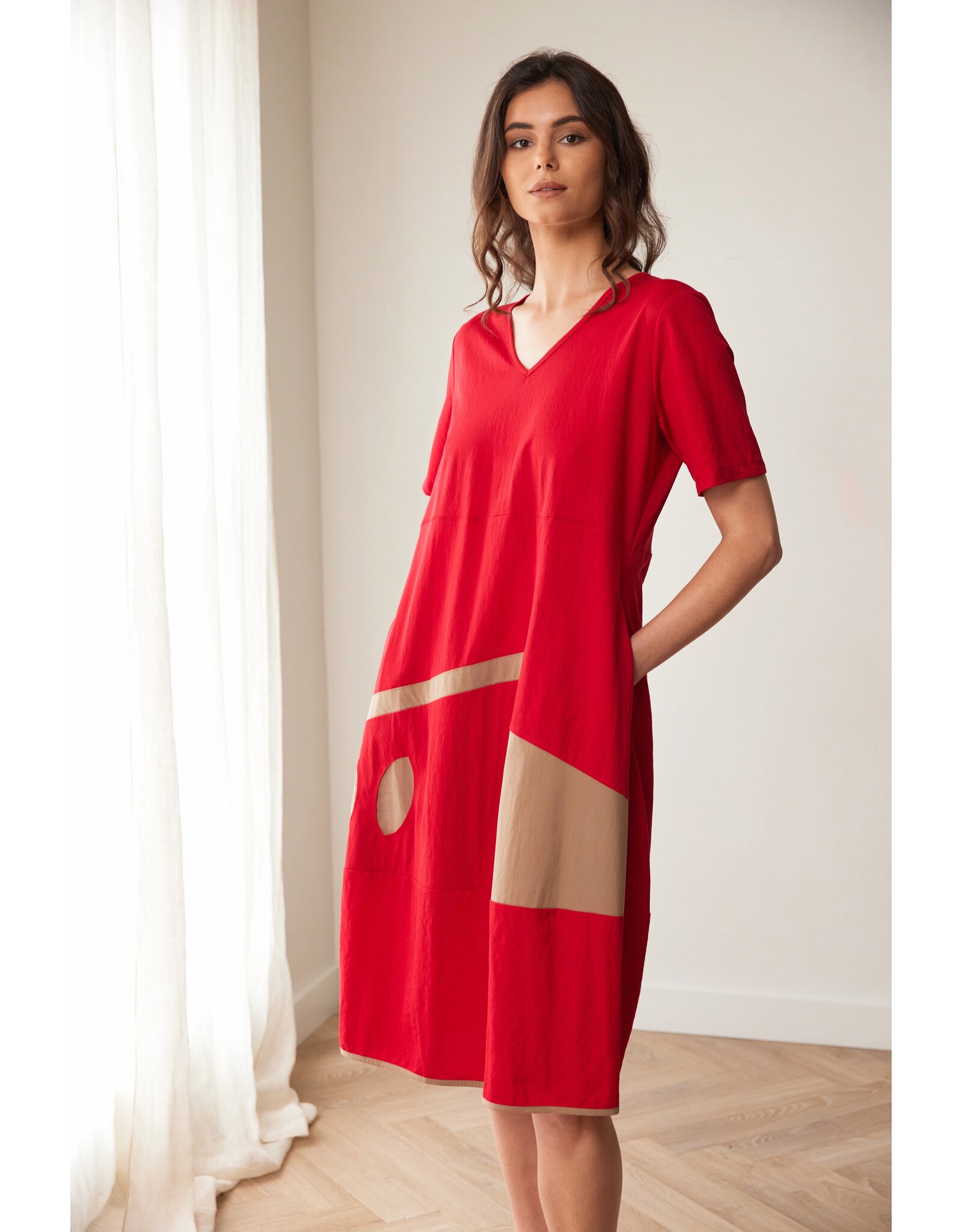 Peruzzi Oval Cut Out Dress