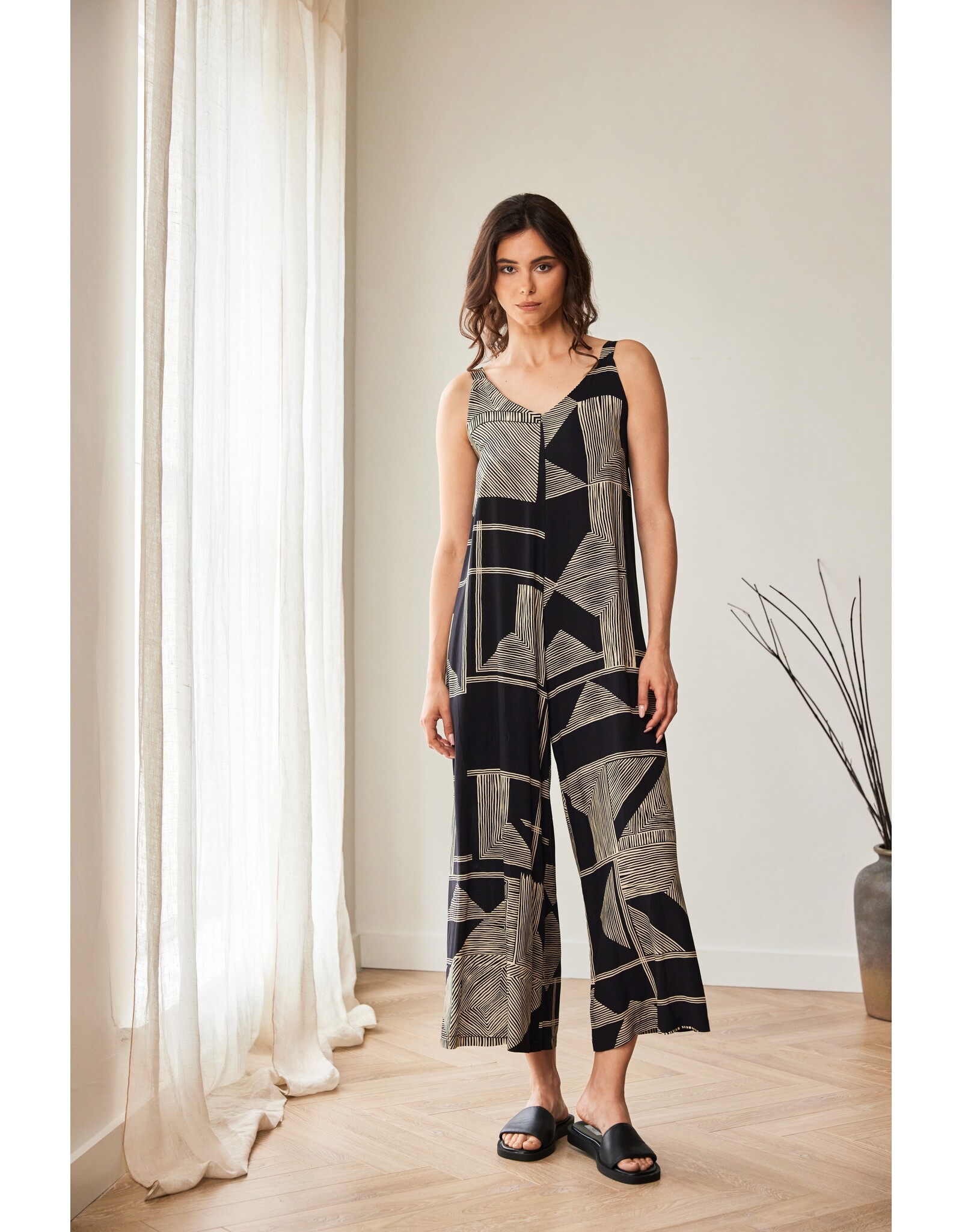 Peruzzi Geo Print Jump Suit