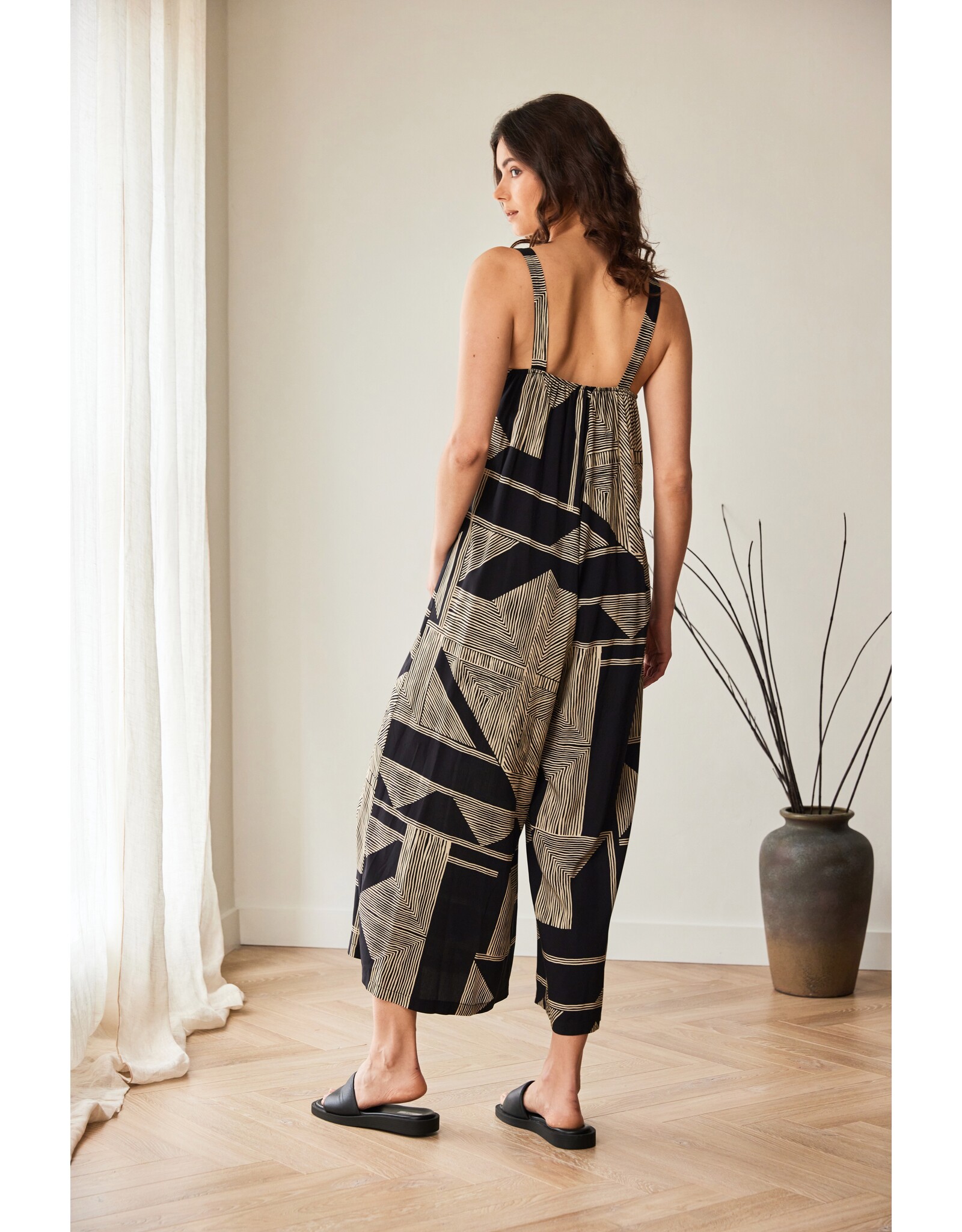 Peruzzi Geo Print Jump Suit