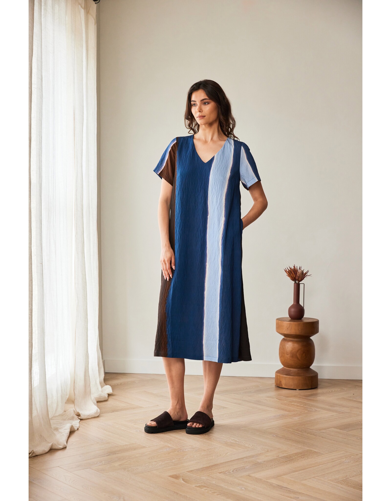 Peruzzi Multi Stripe Dress