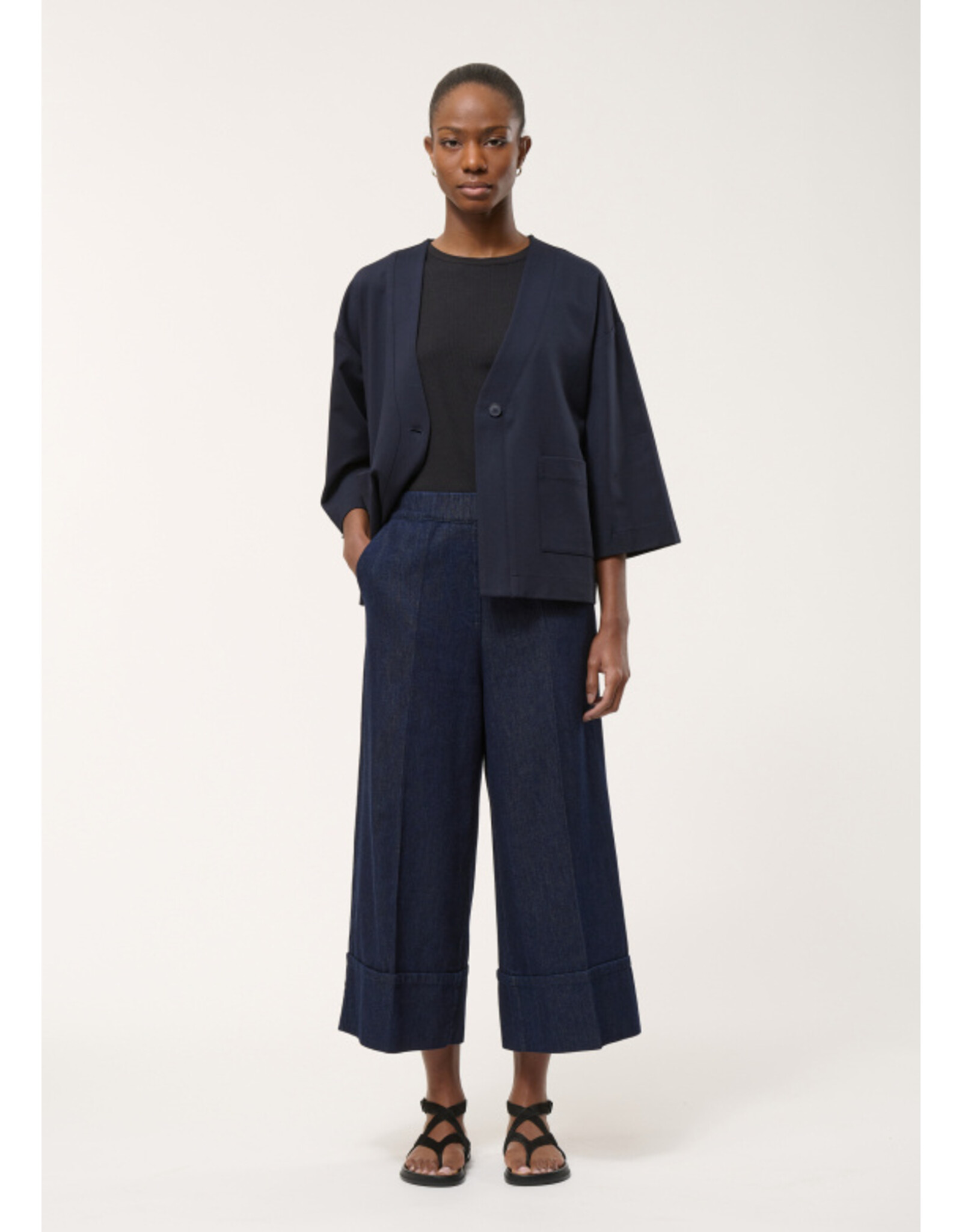 Humility SOPHIO-Denim Wide Leg Trousers