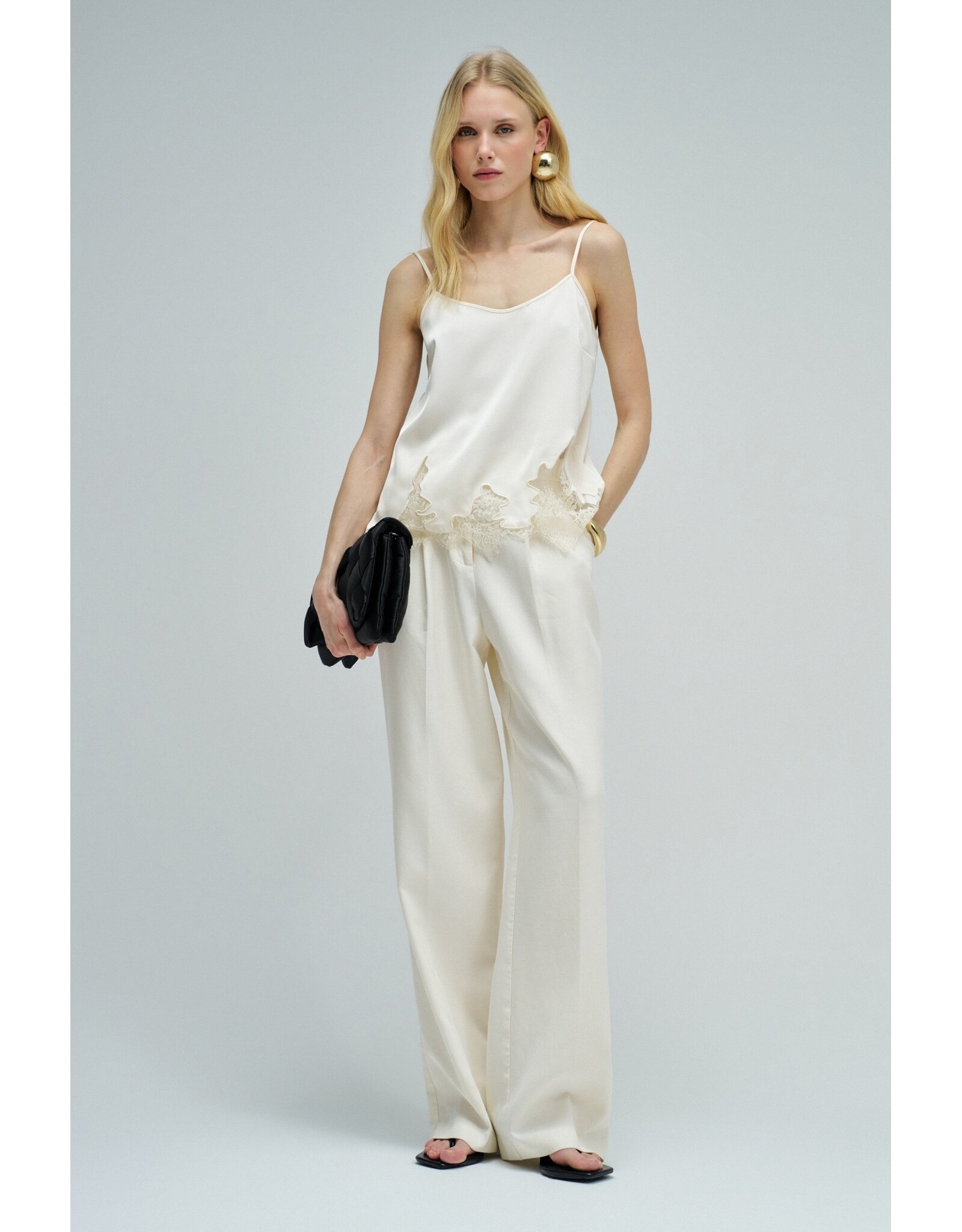 Salsa Jeans STRAP TOP WITH ADJUSTER AND LACE DETAIL