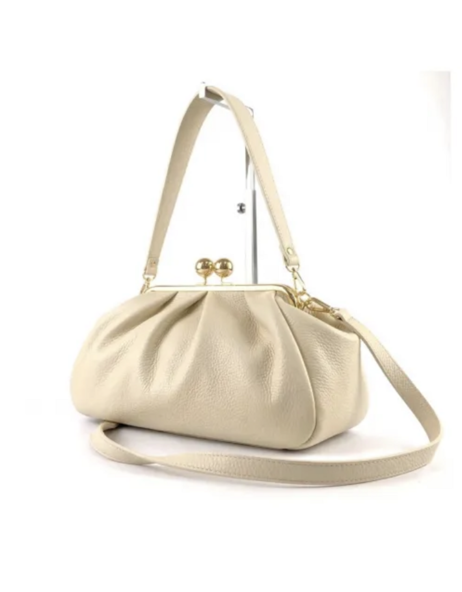 Kiss Lock Shoulder & Crossbody Bag