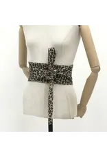 Animal Print Suede Belt