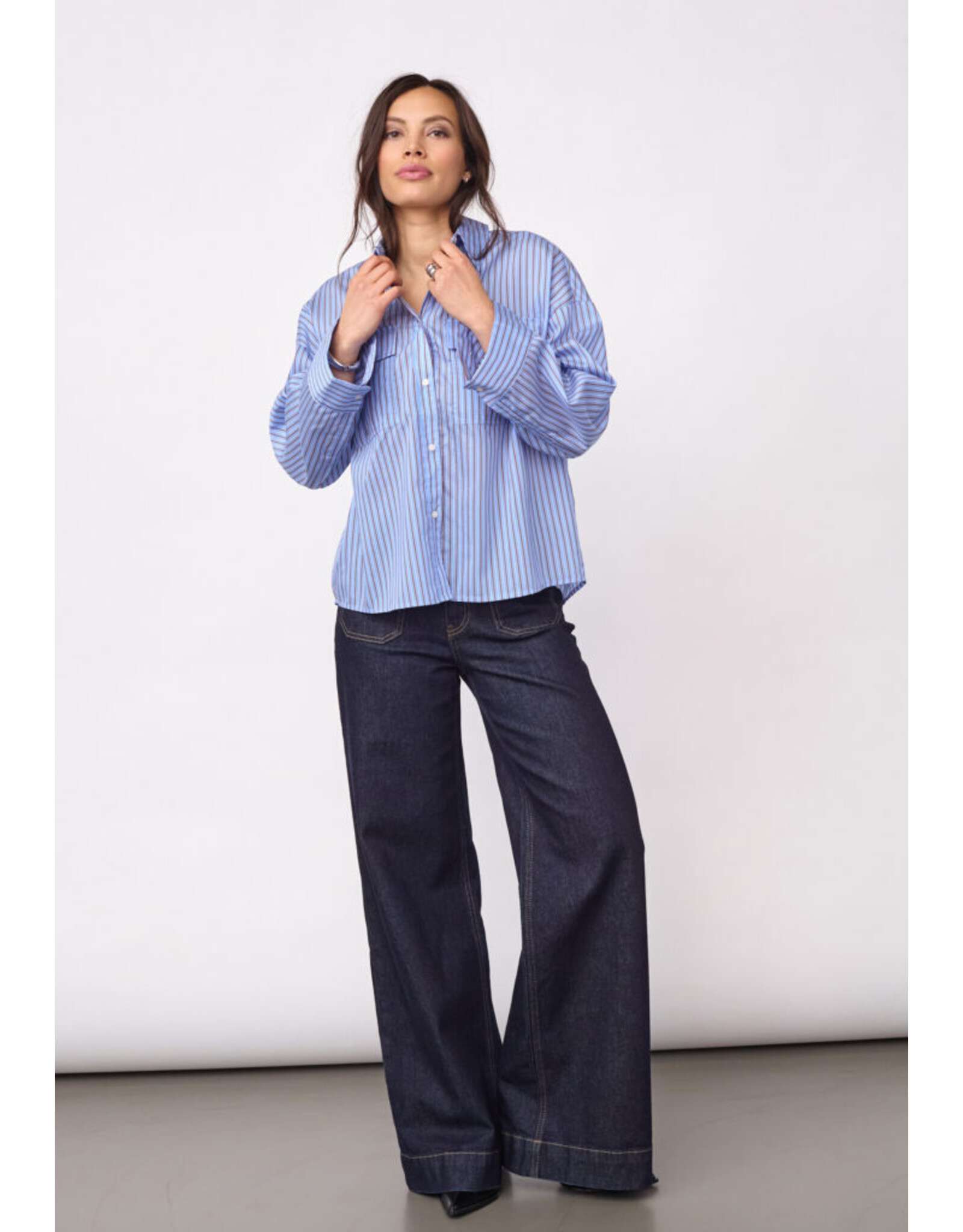 Co'Couture Anica Pinstripe Shirt