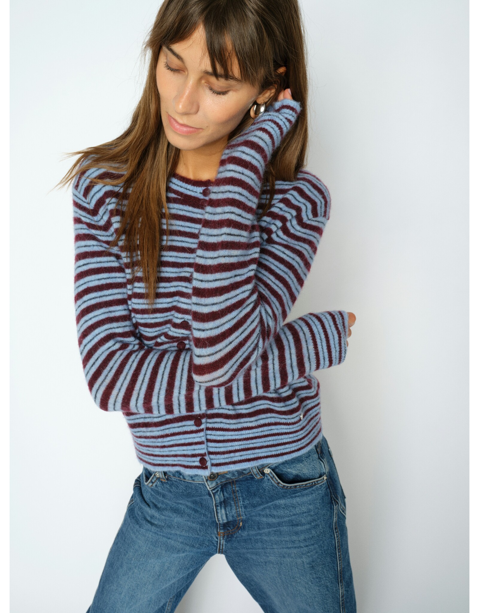 Mos Mosh Milvi Stripe Cardigan
