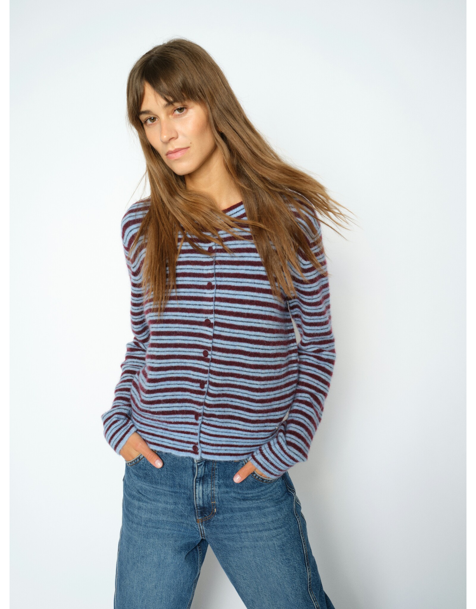 Mos Mosh Milvi Stripe Cardigan