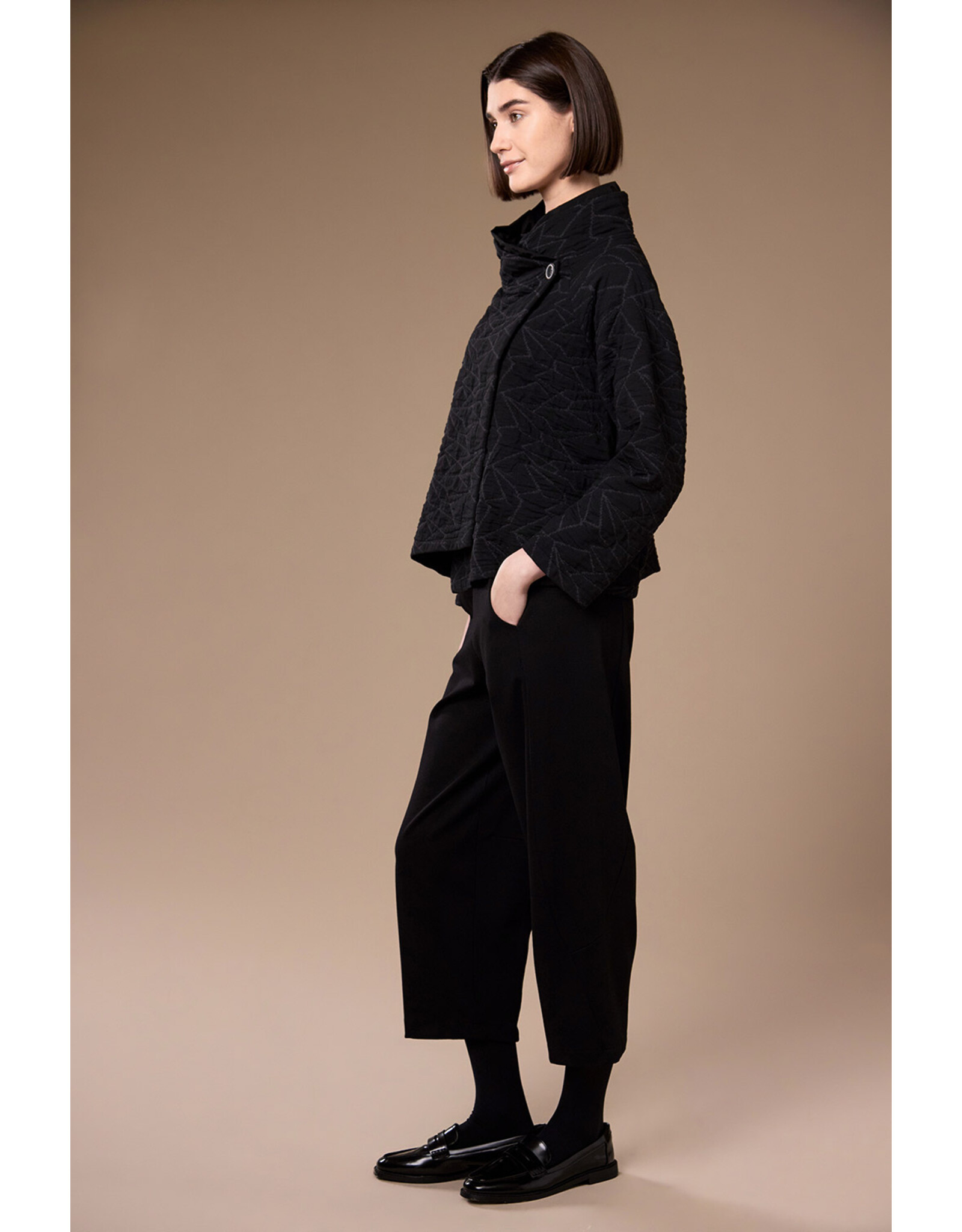 Peruzzi Textured Cross Over Jacket