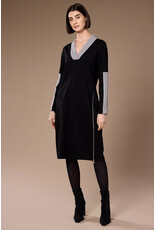 Peruzzi Two Tone V Neck Dress