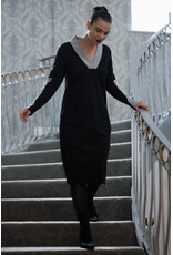 Peruzzi Two Tone V Neck Dress