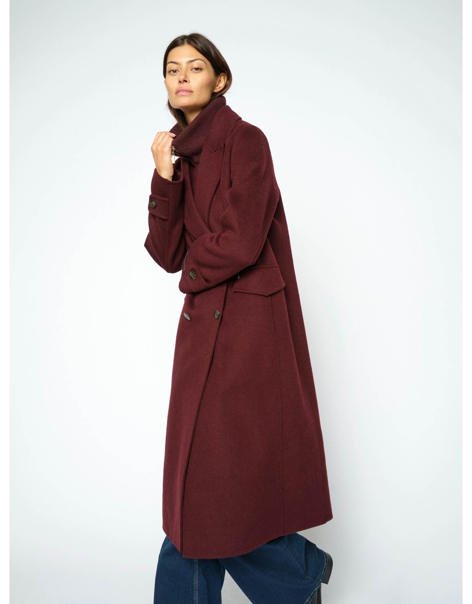 Mos Mosh Alva Loisa Mock Neck Coat