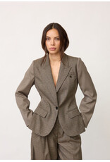 Co'Couture Check Fitted Blazer