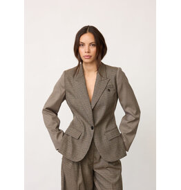 Co'Couture Check Fitted Blazer