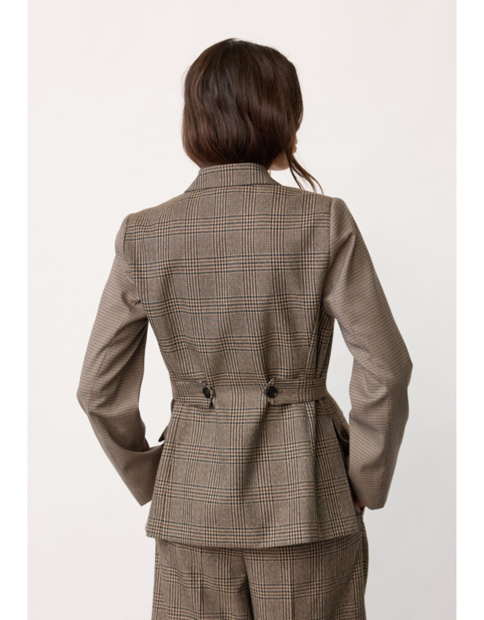 Co'Couture Check Fitted Blazer