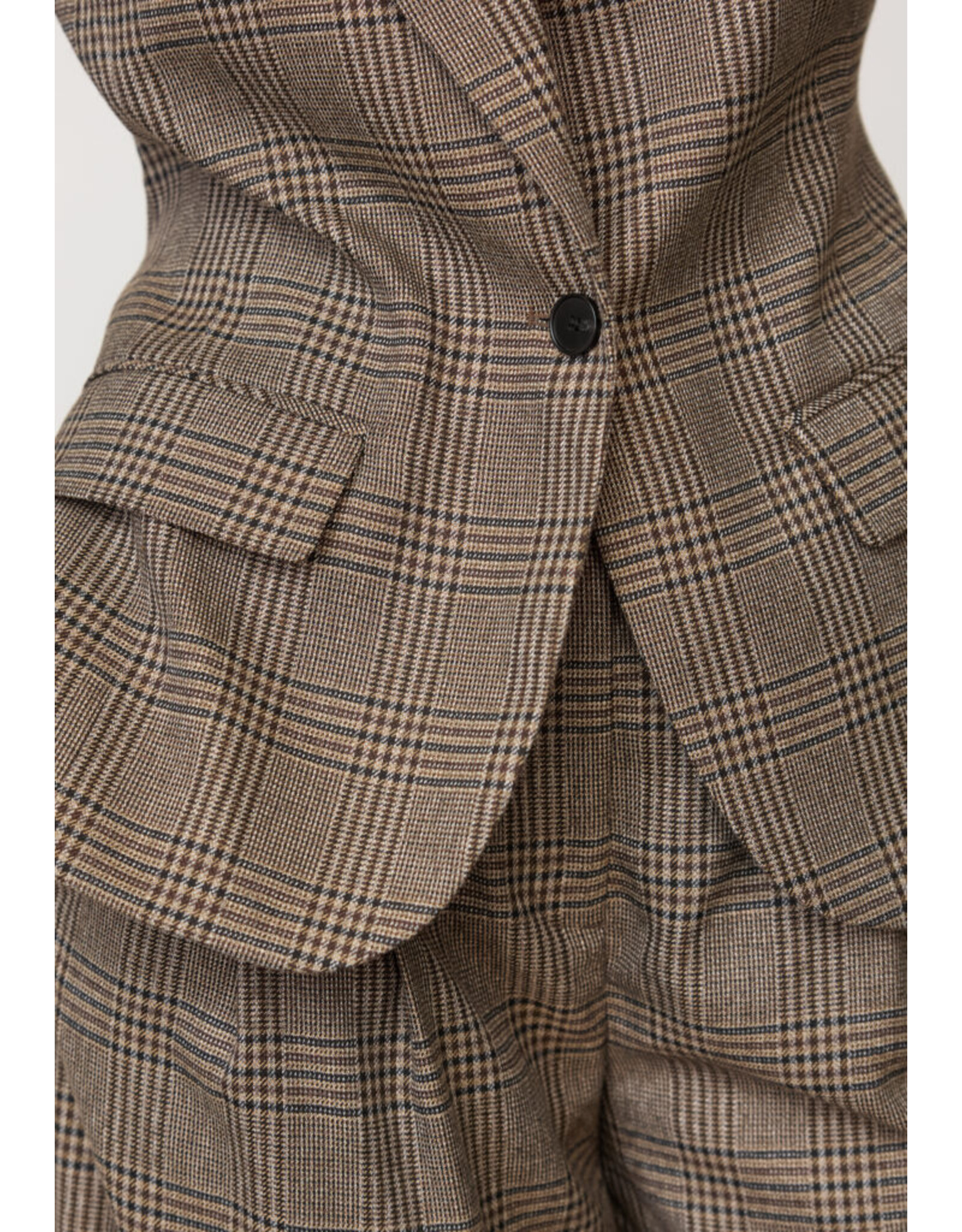 Co'Couture Check Fitted Blazer