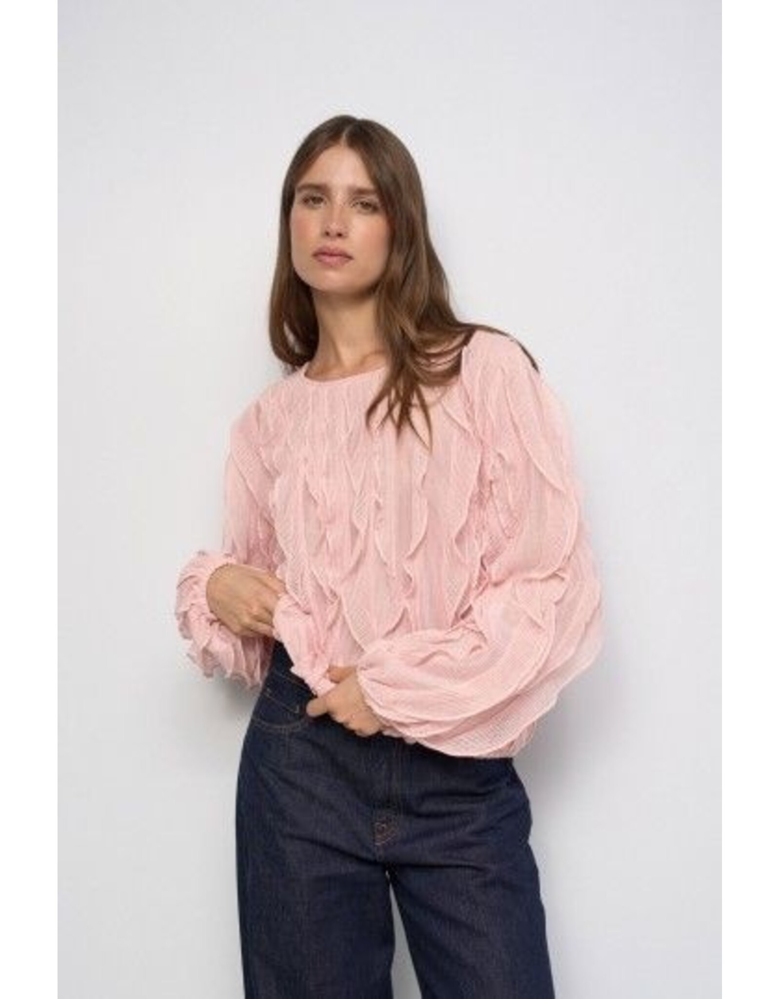 Salsa Jeans Ruffled long sleeve top