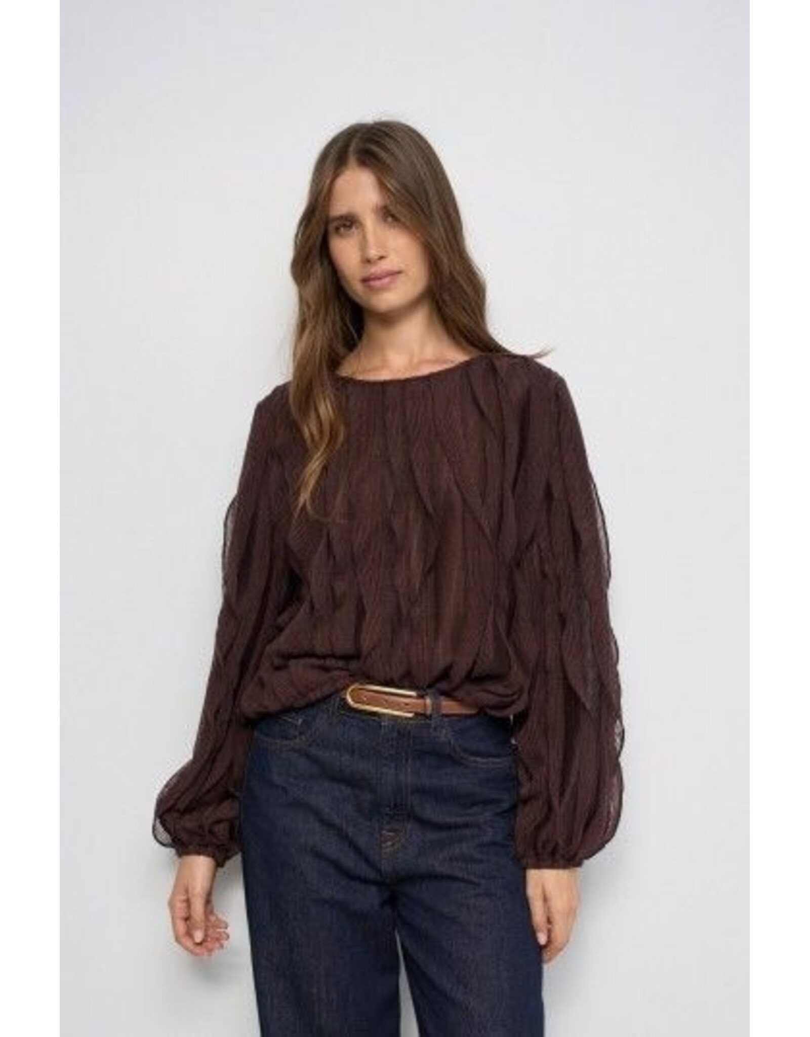 Salsa Jeans Ruffled long sleeve top