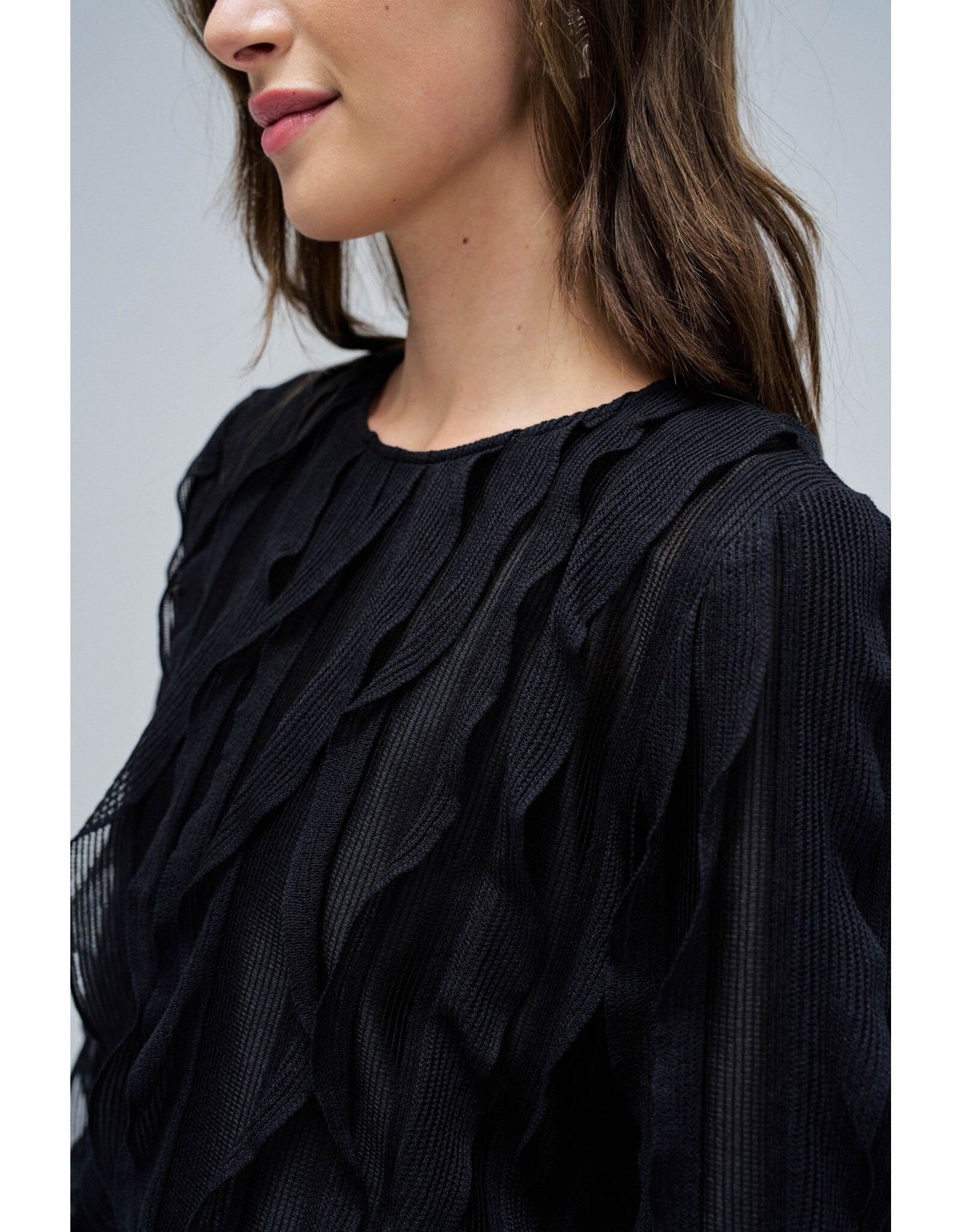 Salsa Jeans Ruffled long sleeve top
