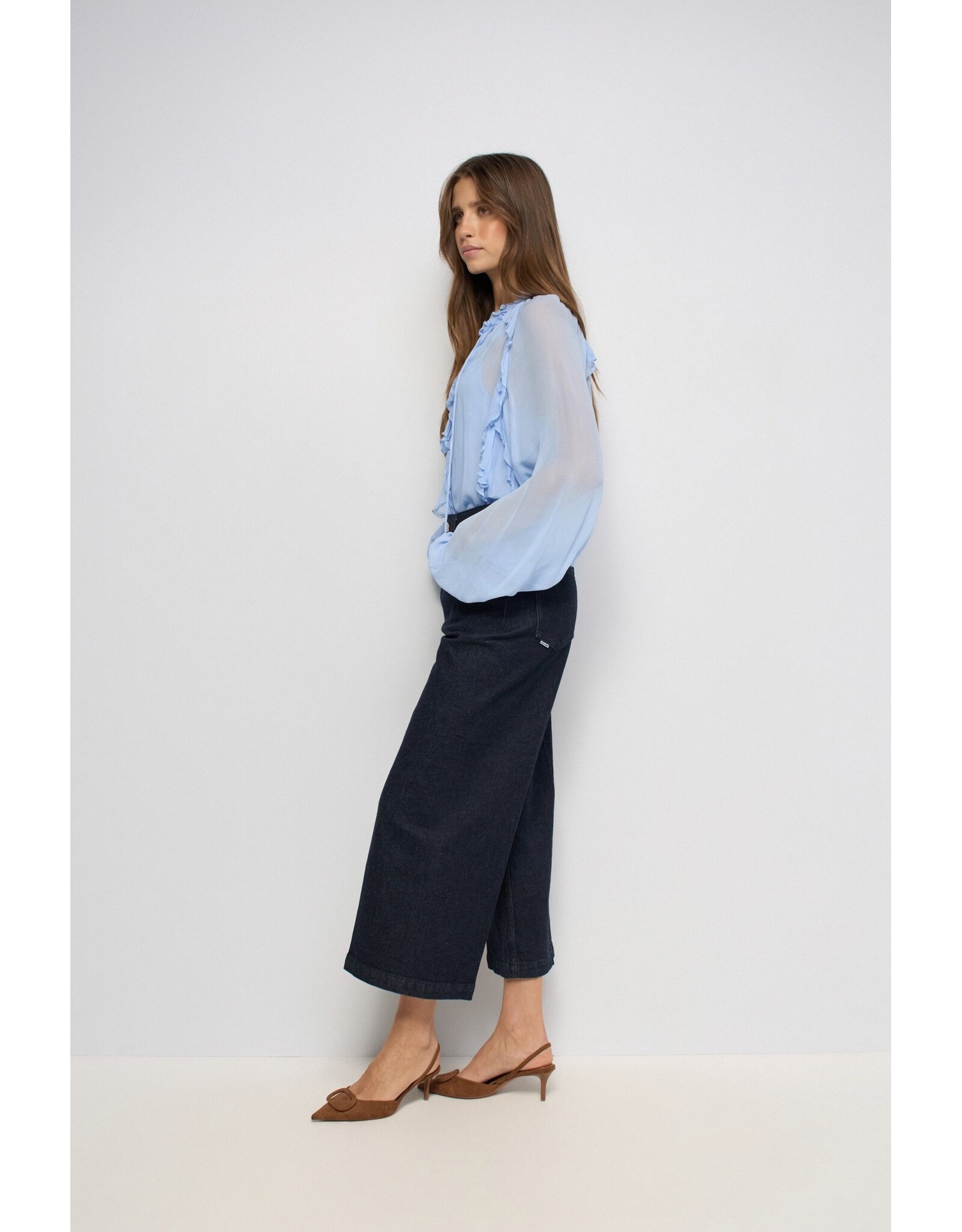 Salsa Jeans Culotte cropped jean dark wash