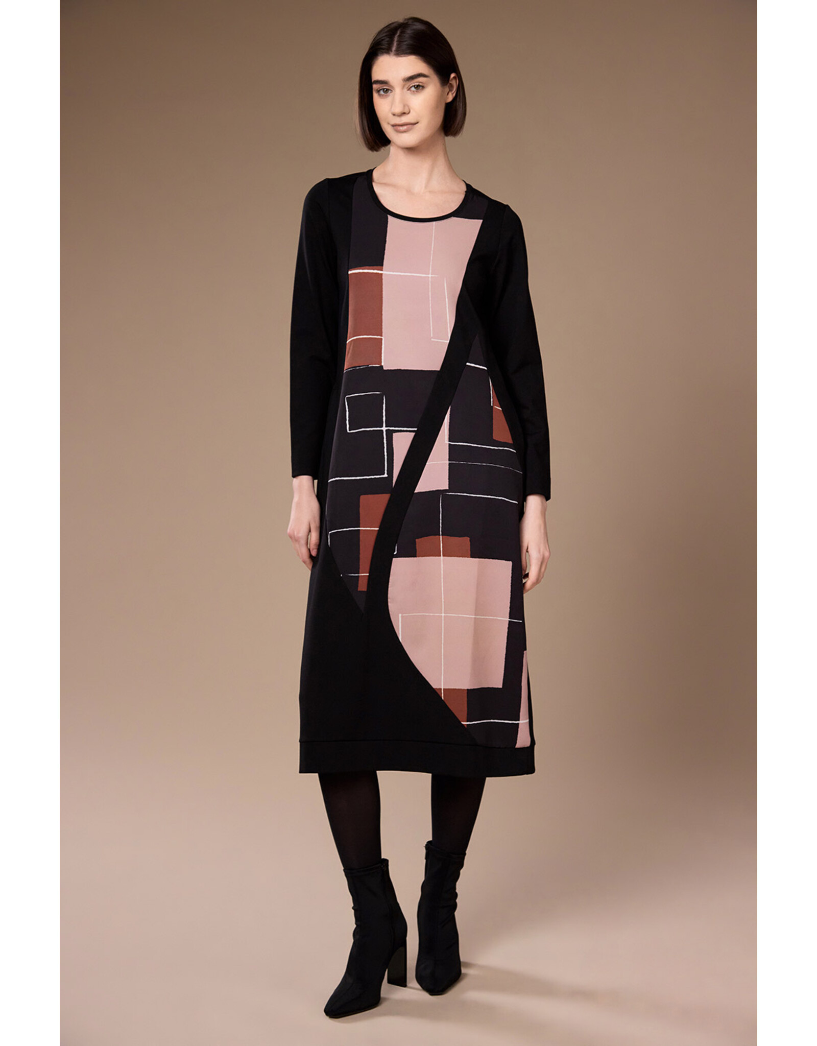 Peruzzi Panel Print Dress