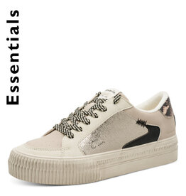 Tamaris Taupe Glitter Trainer