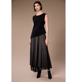 Peruzzi Tulle Black Dress