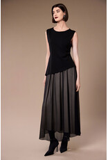 Peruzzi Tulle Black Dress