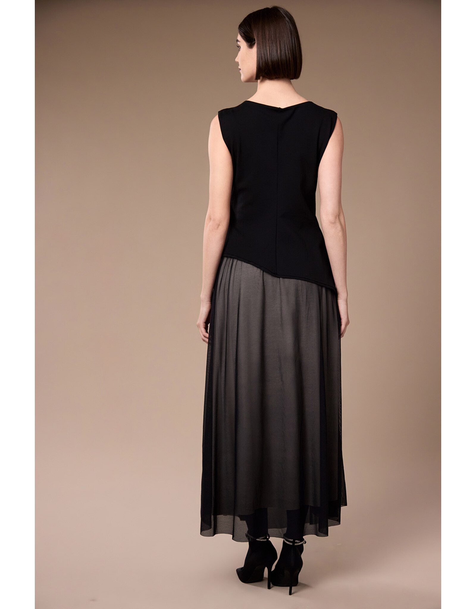 Peruzzi Tulle Black Dress