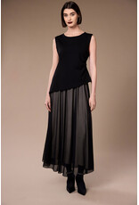 Peruzzi Tulle Black Dress