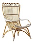 Affaire Chantal Highback Chair, White