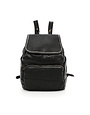 Campomaggi Genuine Leather. Backpack. Thin woven + Studs. Black.