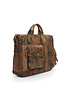 Campomaggi Briefcase. Genuine Leather. Camouflage. Military Green.