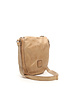 Campomaggi Crossbody bag. Leather. Bleached. Multi-seams. Beige.