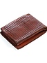 Campomaggi Wallet. Horizontal + Coin Purse + Zig Zag Laser. Cognac.