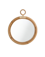 Originals Ella Mirror. Diameter 45cm with skin-on natural rattan.