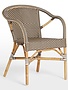 Affaire Madeleine chair Cappuccino w/white dots
