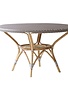 Affaire Danielle Dining Table, Cappucino with White Dot- Glass is optional code P9012