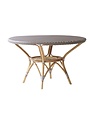 Affaire Danielle Dining Table, Cappucino with White Dot- Glass is optional code P9012