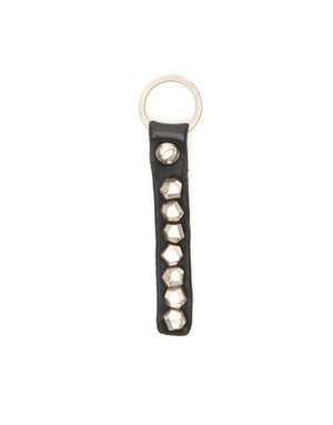 Campomaggi Genuine leather. Key holder w studs matera. Red