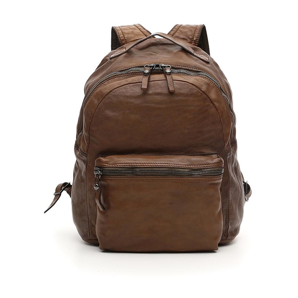 Campomaggi Backpack. Genuine Leather. Military Green.