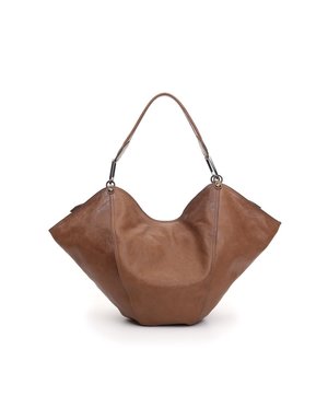 Campomaggi Anna M Shoulder bag. Medium. Goat leather. Tobaccl.