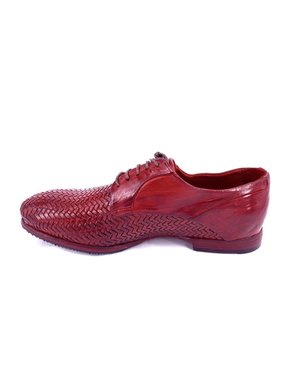 Lemargo handmade footwear. Braid. Red. Size 38