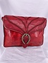 Campomaggi Crossbody. Small. Leather + Laser Flames - P/D Grape Must.