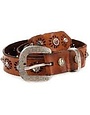 Campomaggi Belt. Leather w studs ?avenna? Cognac. H3. Size 90