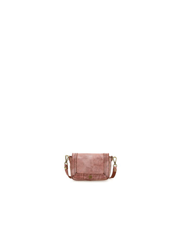 Campomaggi Crossbody Small. Laminated Leather. No P/D Flamingo.