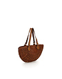 Campomaggi Shopping Bag. Medium. Genuine leather. Woven+Studs. Cognac.