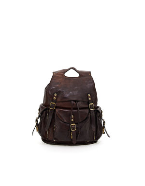 Campomaggi Backpack. Leather + Studs. P/D Moro.